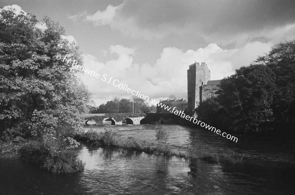 CASTLE AND BRIDGE FROM PARK WITH RIVER